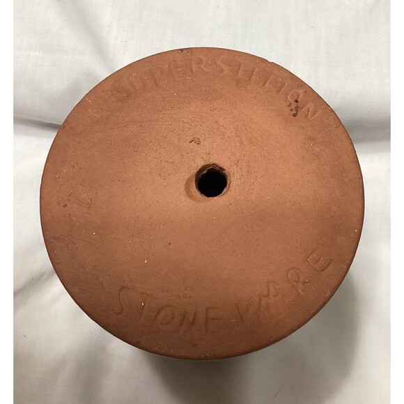 Vintage Superstition Stoneware South Western Desert Cacti 4" Planter Pottery Pot - Picture 7 of 13